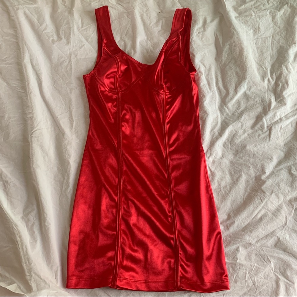 Motel Rocks red bodycon dress
